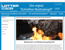 Tablet Screenshot of mutzbratengrill.de